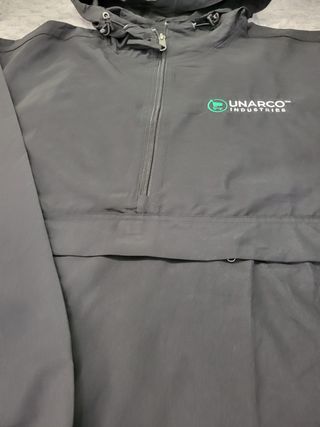 Cortavientos Champion Anorak Capucha Negro Talla S