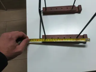 Estantería para vinilos madera y metal