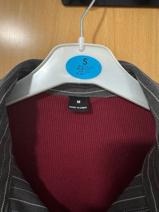 Body manga larga cuello camisero