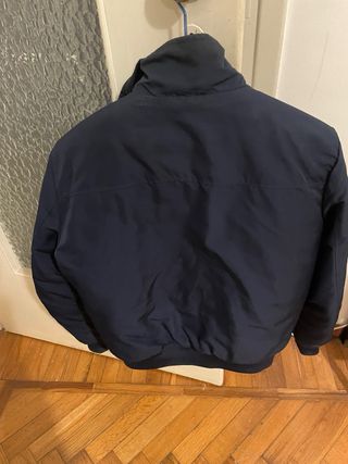 Piumino d'oca blu invernale