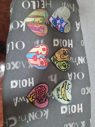 Imanes Corazón Estilo Warhol (2 uds)