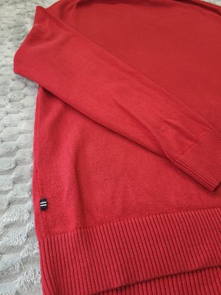 Jersey Nautica V-Neck Rojo Talla L