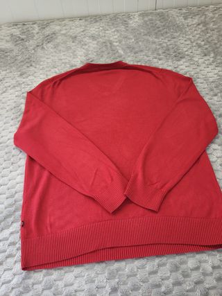 Jersey Nautica V-Neck Rojo Talla L
