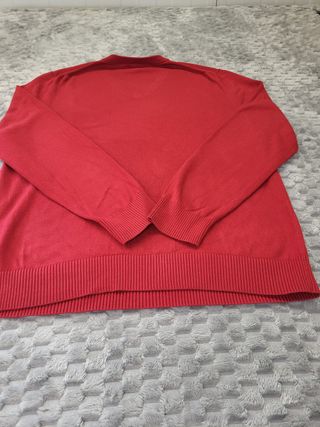 Jersey Nautica V-Neck Rojo Talla L