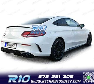 DIFUSOR MERCEDES CLASE C C205 COUPE 14-18 LOOK AMG PDC + COL
