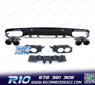 DIFUSOR MERCEDES CLASE C C205 COUPE 14-18 LOOK AMG PDC + COL