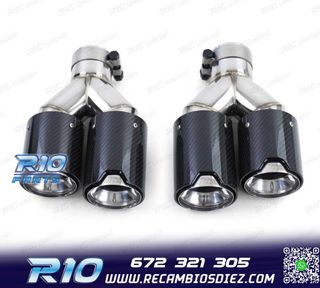 COLAS ESCAPE BMW LOOK M PERFORMANCE CROMO CARBONO