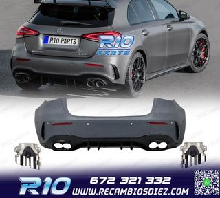 PARAGOLPES TRASERO MERCEDES CLASE A W177 18- LOOK AMG A45 +