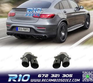 COLAS DE ESCAPE MERCEDES GLC C253 X253 15-18 LOOK AMG GLC43