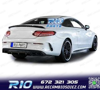 DIFUSOR MERCEDES CLASE C C205 COUPÉ 15-18 LOOK AMG PDC NEGR