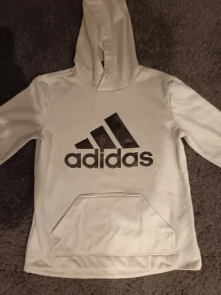 Sudadera Adidas Blanca Original. Para niño 11 años