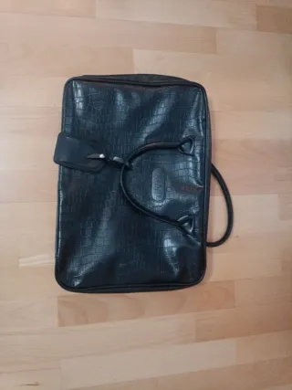 Bolso Orlane Paris Negro Cocodrilo
