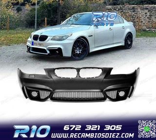 PARAGOLPES DELANTERO BMW E60 E61 03-10 LOOK M4 REJILLAS NIEB