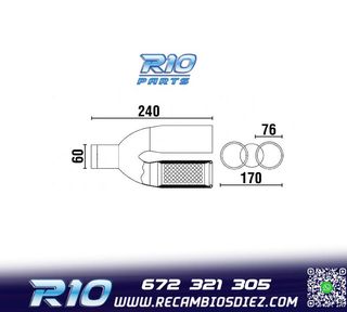 COLA ESCAPE DOBLE REDONDA