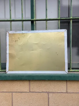 Antiguo cartel o placa, chapa de La Casera