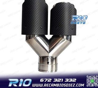 COLA ESCAPE CARBONO DOBLE IZQUIERDA LOOK AKRAPOVIC