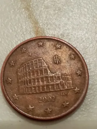 Moneda 5 céntimos Coliseo Romano 2002