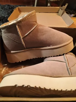 Botas de nieve beige