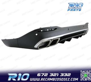 DIFUSOR MERCEDES GLE W167 20- + COLAS ESCAPE LOOK AMG GLE63