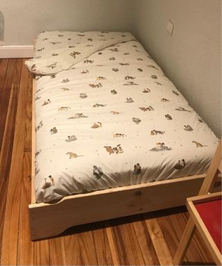 Cama individual 90cm sin colchón