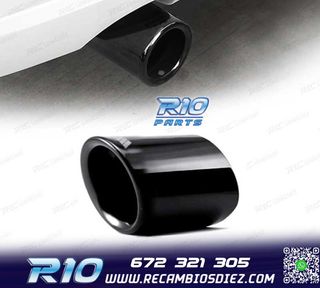 COLA ESCAPE BMW LOOK M POWER PERFORMANCE INOX NEGRO