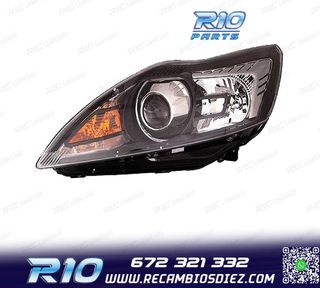 FARO IZQ XENON FORD FOCUS III 08-10 FONDO NEGRO