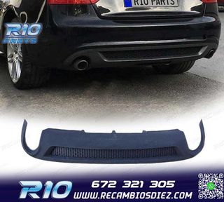 DIFUSOR AUDI A5 COUPE 07-11 LOOK S-LINE