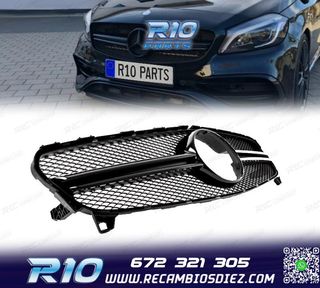 PARRILLA MERCEDES CLASE A W176 15-18 LOOK AMG A45 NEGRO BRIL