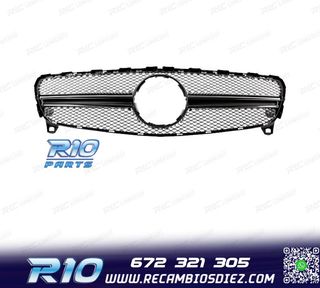 PARRILLA MERCEDES CLASE A W176 15-18 LOOK AMG A45 NEGRO BRIL