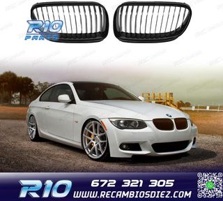 PARRILLAS BMW E92 E93 LCI 10-13 LOOK M3 NEGRO BRILLO