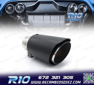 COLA ESCAPE CARBONO UNIVERSAL TIPO AKRAPOVIC 76MM