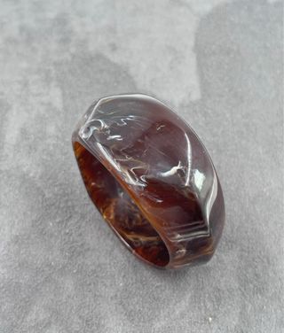 Pulsera acrílico vintage marmolado 1980