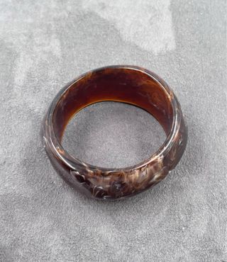 Pulsera acrílico vintage marmolado 1980