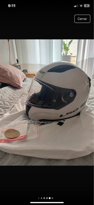 Casco LS2 Talla M Blanco