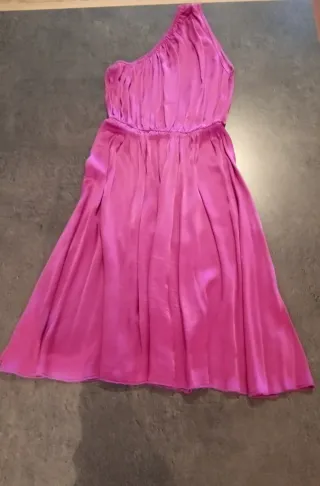 Vestido fucsia talla única