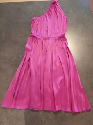 Vestido fucsia talla única