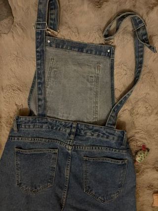 Peto vaquero largo azul SHEIN Talla M