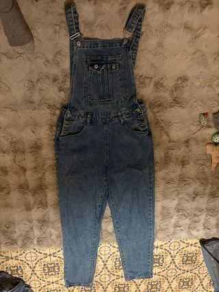 Peto vaquero largo azul SHEIN Talla M