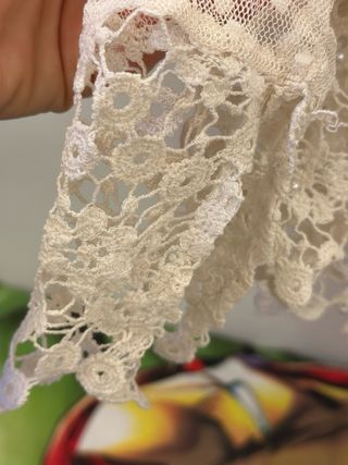 Body Zara Blanco Encaje Transparente