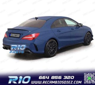 DIFUSOR MERCEDES CLA C117 16-19 LOOK AMG NEGRO BRILLO + COLA