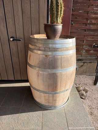 2 Barricas de roble para decoración