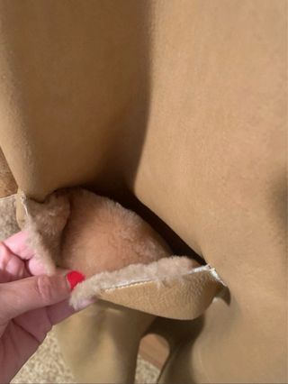 Abrigo doble faz beige talla 44