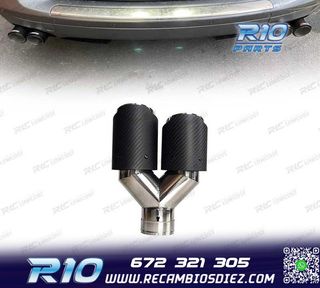 COLA ESCAPE CARBONO DOBLE IZQUIERDA LOOK AKRAPOVIC