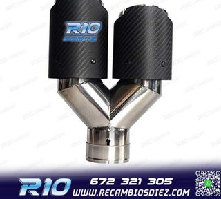 COLA ESCAPE CARBONO DOBLE IZQUIERDA LOOK AKRAPOVIC