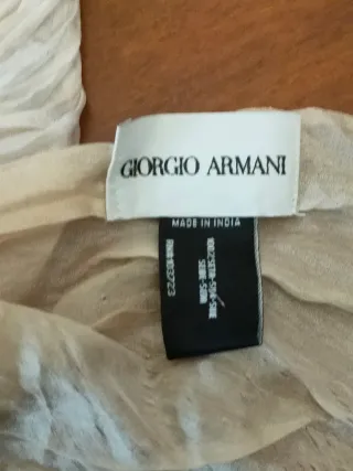 Foulard seta Giorgio Armani ecru