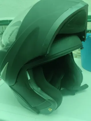 Casco de moto integral negro