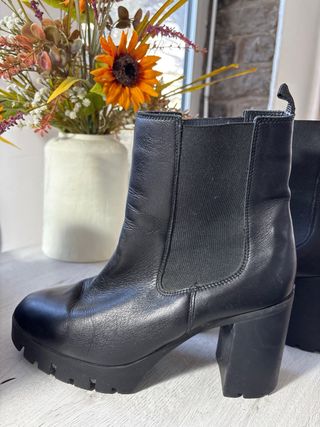 Botas de tacon piel