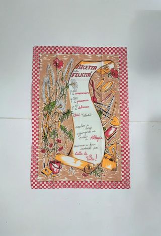 Tovaglia in puro cotone Ricetta Felicità