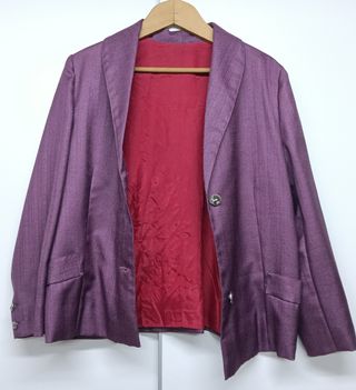 Chaqueta traje morada XL