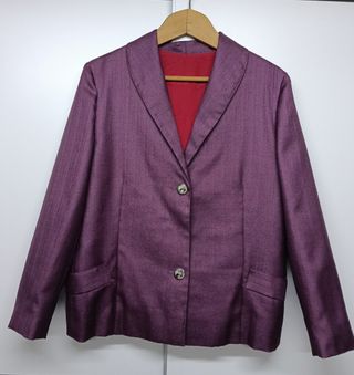 Chaqueta traje morada XL